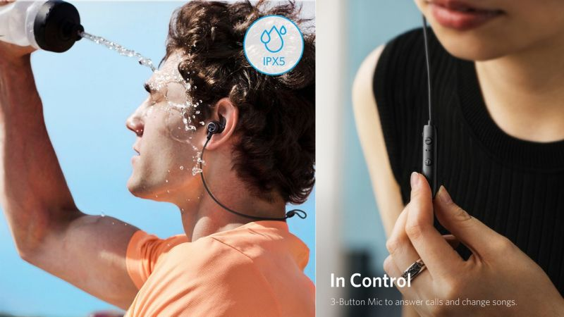 Anker SoundBuds Slim+ Bluetooth Headphones | $22 | Amazon | Promo code SDBUDS01